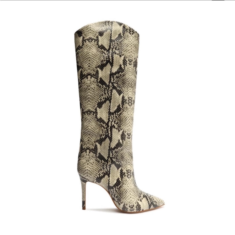 Schutz snakeskin boots